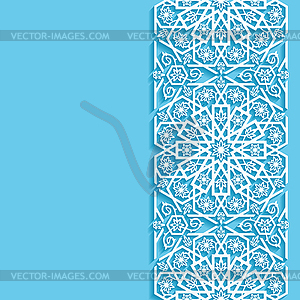 Abstract background with eastern floral pattern - stock vector clipart