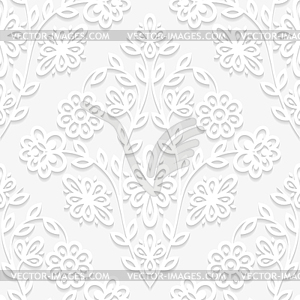 Seamless floral pattern. Vector illustration. - vector clipart