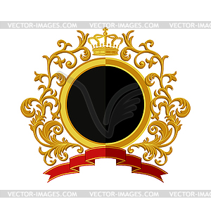 Coat of arms. Flat design. Vector illustration. - vector clip art