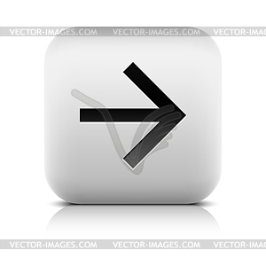 Web icon with black arrow sign - vector image