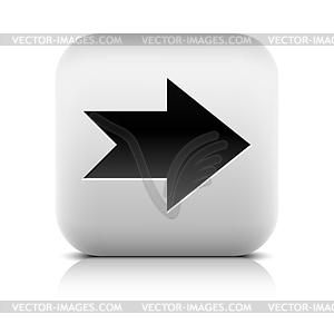 Web icon with black arrow sign - vector image