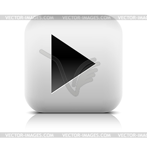 Media player icon with play sign - stock vector clipart