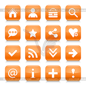 16 basic icon set 05 - vector image