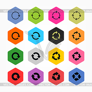 Arrow refresh icon reload sign set 04 - vector image