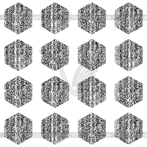 Seamless pattern with old painted damaged texture - vector image