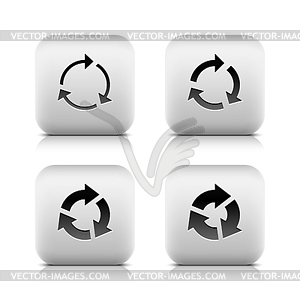 4 icon with arrow sign - vector clipart