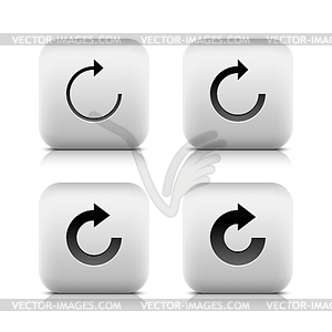 4 icon with arrow sign - vector EPS clipart