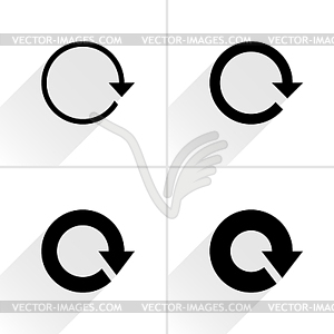 4 arrow icon - vector clipart