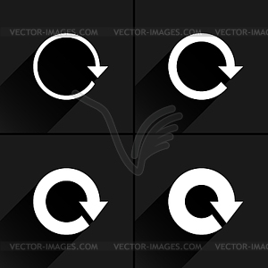 4 значок стрелки - векторизованное изображение клипарта