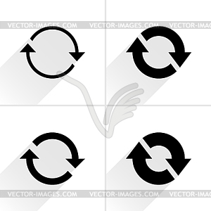 4 arrow icon - vector image