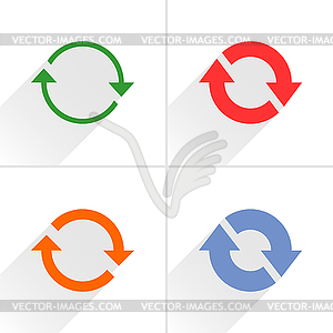 4 arrow icon - vector clipart