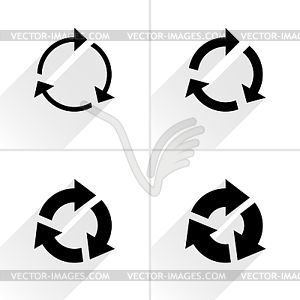 4 arrow icon - royalty-free vector image