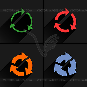 4 arrow icon - vector clip art