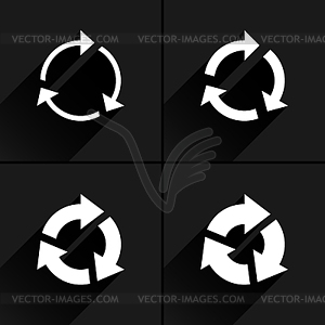 4 arrow icon - vector image