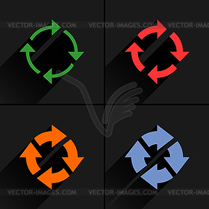 4 значок стрелки - изображение в векторном формате