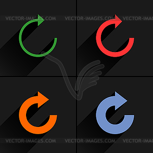 4 arrow icon - vector clipart