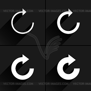 4 arrow icon - vector EPS clipart