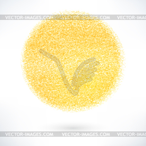 Желтый шар с текстурой старой краски - клипарт в формате EPS