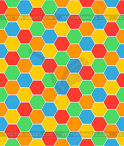 Seamless pattern honeycomb texture hexagon shapes - vector image