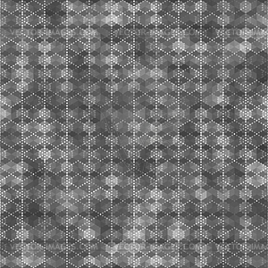 Серый бесшовные модели с шестигранником формирует абстрактные цветной фон - векторное изображение клипарта