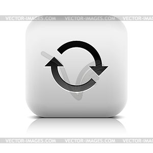 Refresh, reload, rotation, reset pictogram - royalty-free vector image