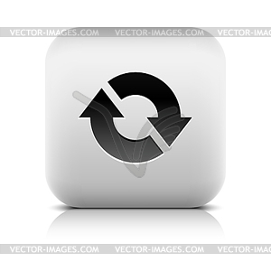 Refresh, reload, rotation, reset pictogram - vector clipart