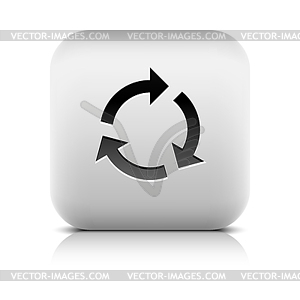 Refresh, reload, rotation, reset pictogram - vector image