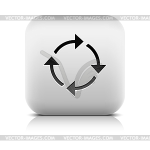 Refresh, reload, rotation, reset pictogram - vector image