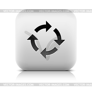 Refresh, reload, rotation, reset pictogram - vector image