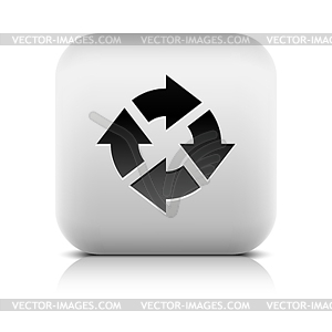 Refresh, reload, rotation, reset pictogram - vector image