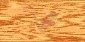 Orange color natural wood texture background on horizontal format in flat style - vector image