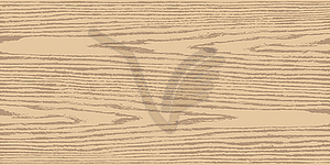 Beige color natural wood texture background on horizontal format in flat style - vector clip art