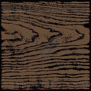 Black and brown colors wood texture background in square format - vector image