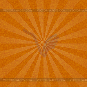 Brown sunburst blank background - vector image