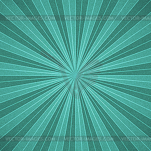 Turquoise sunbeam blank background - stock vector clipart