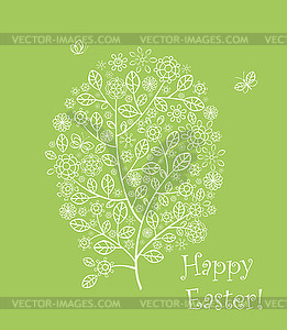 Easter tree - vector clipart