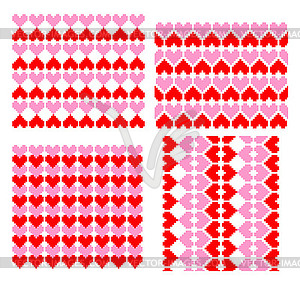 Borders for Valentines day - vector image