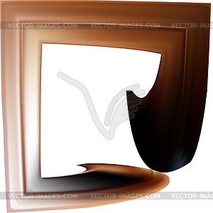 Abstract chocolate brown background - vector clipart