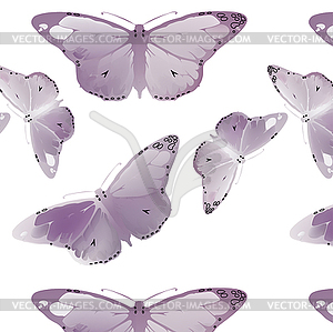 Set Monarch Butterfly with open wings - vector clip art