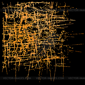 Abstract broad strokes wood brown and yellow - color vector clipart