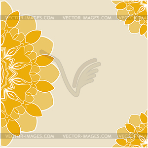 Romantic fuzzy flower background on retro vintage - vector clipart