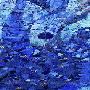 Romantic blue fantastic geometric background - vector clipart