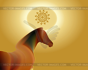 Chinese Lunar New Year of Horse Zodiac - vector clipart