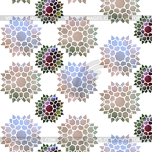 Абстрактный цветок кристалл - клипарт в векторе / векторное изображение