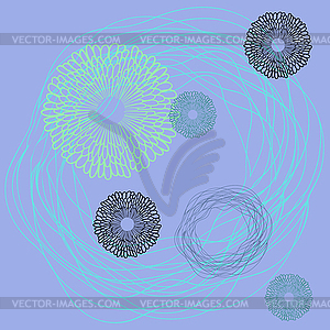 Abstract lace floral natural ornament - vector clip art