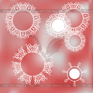 Abstract lace floral natural ornament - vector image