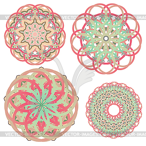 Romantic vintage lace ornament paper texture - vector clip art