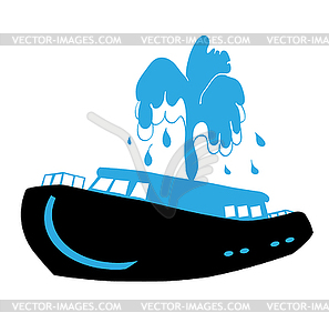 Nice boat - vector clip art