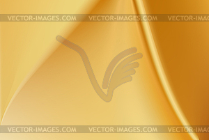 Yellow sun silk background with some soft folds - vector clipart