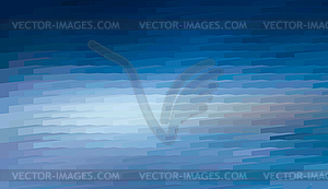 Abstract expressionism, fantastic blue landscape - vector image